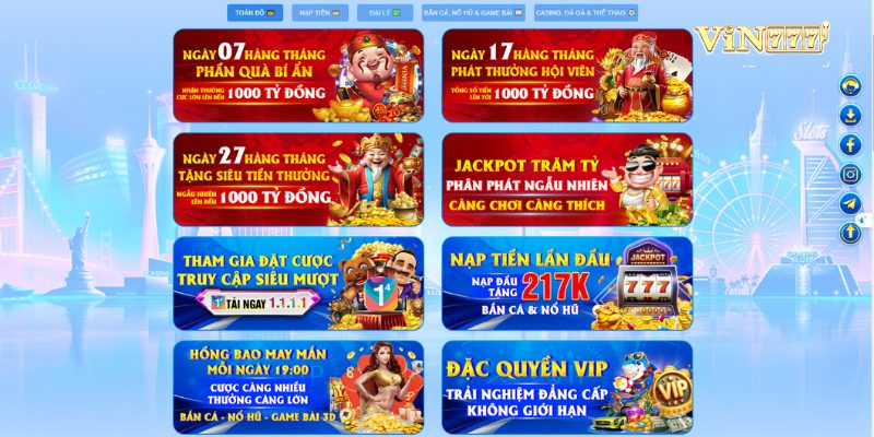 Khuyến mãi Vin777 Hot nhất năm 2025 2 Khuyến mãi Vin777 Hot nhất năm 2025 2