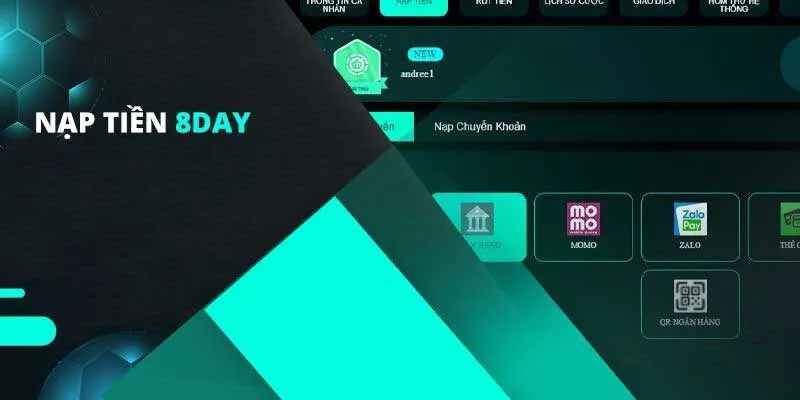 Hướng dẫn nạp tiền vào tài khoản 8day chi tiết nhất năm 2025