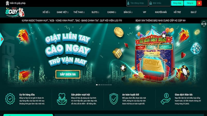 Các phương thức nạp tiền 8day phổ biến và tiện lợi nhất năm 2025