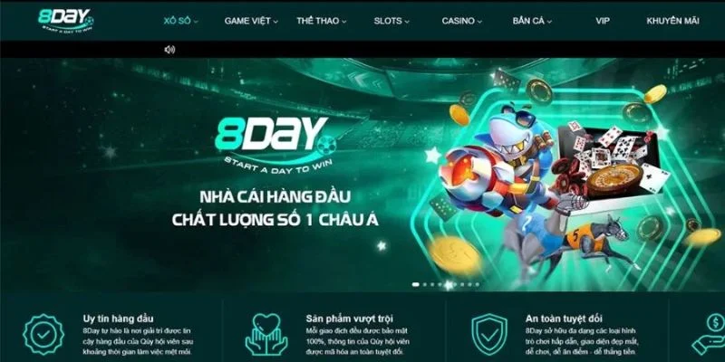 Các loại hình xổ số được cung cấp bởi nhà cái 8day năm 2025